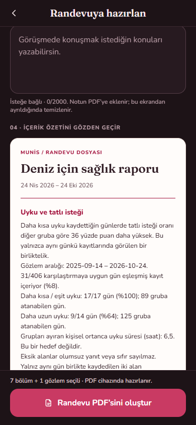 Rapor önizlemesi